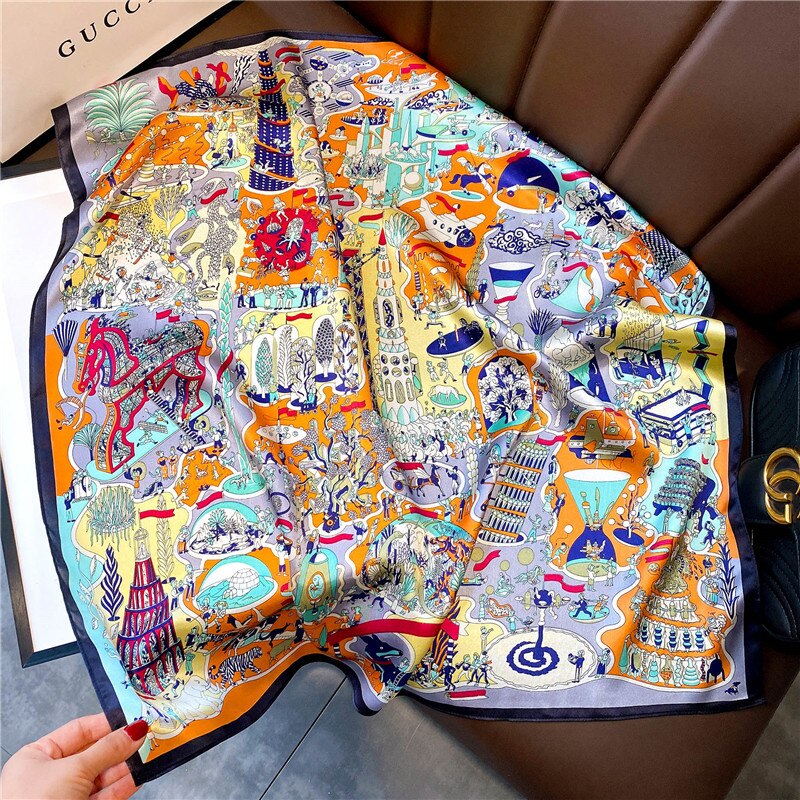 Ravello Painted Silk Scarf